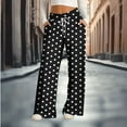 thumbnail image 6 of Pajama Pants Women Drawstring Lounge Sleepwear Bottoms Baggy Soft Comfy Lightweight Polka Dot Pj Pant Causal Tourser, 6 of 6