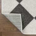 thumbnail image 6 of JONATHAN Y ATHENS 2 x 8 Runner Rug, Draper Geometric Diamond Pattern - White/Dark Gray, ATH100B-28, 6 of 6