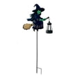 thumbnail image 2 of PYURTEP Halloween Solar Lights Outdoor, Spooky Latern with Witch, Waterproof Outdoor Solar Lights for Lawn Yard Halloween Decor, 2 of 6