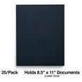 thumbnail image 2 of 2-Pocket Folders, Letter-Size Document Folder Style, Navy Blue, Durable, Lightweight (25 Pack), 2 of 8