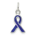 thumbnail image 3 of 925 Sterling Silver Blue Enameled Awareness Charm Pendant, 3 of 5