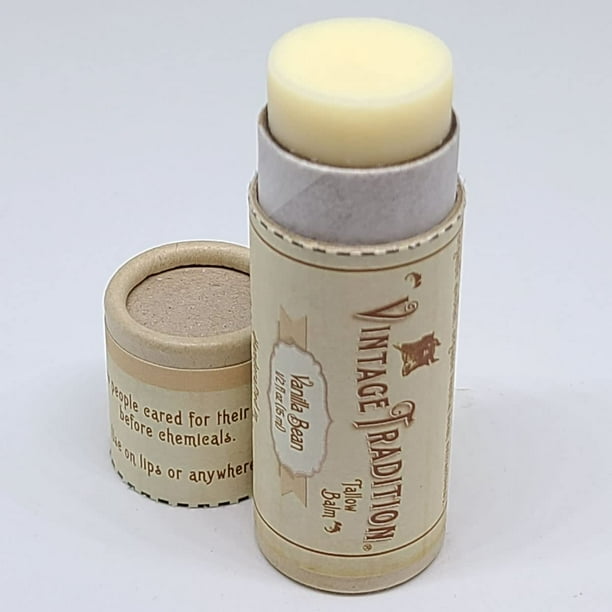 Bálsamo labial Vintage Tradition hidratante de sebo de ternera con vainilla