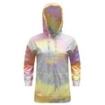 thumbnail image 5 of Frontwalk Ladies Sweatshirts Tie Dye Sweatshirt Long Sleeve Hoodies Winter Casual Pullover Hooded Neck Pink S, 5 of 5