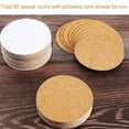 thumbnail image 2 of 60pcs Self Sticker Cork Coasters Cork Mats Cork Backing Sheets For Coasters DIY Desktop Decoration Kitchen Table Pad, 2 of 5