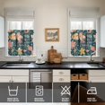 thumbnail image 4 of Yellow Daisy Kitchen Curtains Set Floral Flower Boho Bloom Sunny Vintage White Cute Retro Aesthetic Artistic Daisy Print Tier and Valance Curtains, 4 of 6