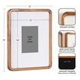 thumbnail image 6 of Kate and Laurel Inglewood Modern Wall Picture Frame Set of 3, 11x14 matted to 5x7, Walnut Brown, Three-Piece Frame Set for Gallery Wall Accent Set in Living Room Decor, 6 of 9