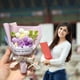 thumbnail image 5 of Kit de ramo de flores artificiales hecho a mano para el Día de San Valentín, Ramo de flores artificiales terminado G, 5 of 6