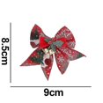 thumbnail image 3 of 8 lazos navideños, lazos para árboles de Navidad, decoración de lazos navideños (d, estilo) Bd, 3 of 5