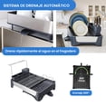 thumbnail image 3 of Escurridor De Trastes expandible, Escurridor de platos con Drenaje Automático, Organizador de cocina modulable de fácil armado, soporte de copas cubiertos y tabla de picar, 3 of 10