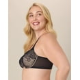 thumbnail image 4 of Playtex Unlined Lace Balconette Bra, Full Coverage  Dressed In Black/Almond 44D Women's, 4 of 5