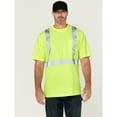 thumbnail image 3 of Hawx Work Gear Men's Hi-Vis Reflective Short Sleeve Work T-Shirt Big Yellow 4X, 3 of 4