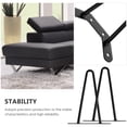 thumbnail image 4 of SHISUYAN 2pcs Hairpin Leg Coffee Table Leg 250mm Iron Desk Leg End Coffee Table Leg, 4 of 9