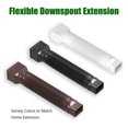 thumbnail image 1 of 2pcs Downpipe Rain Gutter Extension Flexible Downspout Extender Diverter Extends From 21" To 60" Screws Drain Pipe, 1 of 8