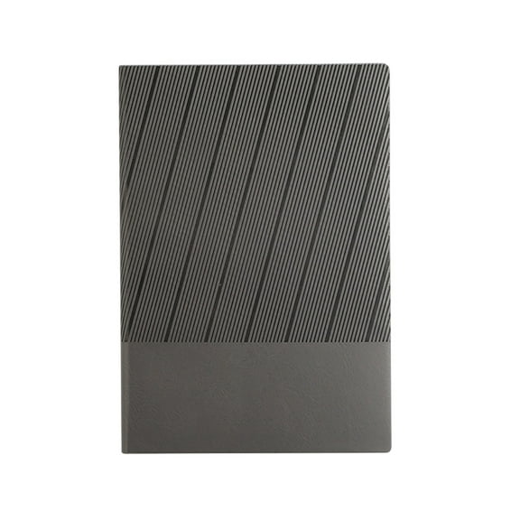 Nkmbld Campus Notebook Twill Notebook Notepad Business Office Notebook Soft Cover Notebook, 100 GSM College Ruled Notebooks for Work, Travel, Note Taking, Gray