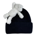 thumbnail image 3 of Gorro de invierno informal, cálido, suave y resistente al viento, accesorio de disfraz para hombres y mujeres, gorro de nieve Negro, 3 of 8