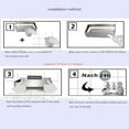 thumbnail image 4 of Punch-Free Shower Shelf 304 Stainless Steel Kitchen Storage Rack Wall-Mounted Bathroom Holder Wall-Mounted Kitchen Organizer Draining Bracket for Home Bathroom Kitchen, 4 of 10