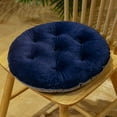 thumbnail image 1 of Nvzi Cojín de asiento para jardín, patio, hogar, cocina, oficina, grueso y cómodo, azul oscuro, 16 x 16 pulgadas, 1 of 1
