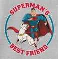 thumbnail image 2 of DC League of Super Pets Superman's Best Friend Youth Athletic Gray Sweatshirt-Small, 2 of 3