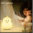 thumbnail image 5 of Luz de noche Pingüino grande Oso de fresa Luz de noche para bebés Luz multicolor con control remoto, 5 of 5