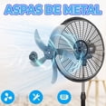 thumbnail image 2 of Ventilador de 18″ Pedestal, Piso, Pared con Aspas Aerodinámicas Metálicas 3 Velocidades Y Rejilla Plástica, 2 of 9
