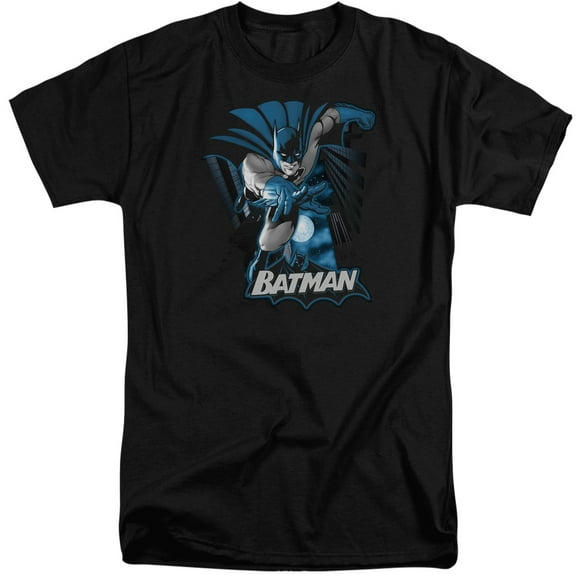 Jla - Batman Blue & Gray - Tall Fit Short Sleeve Shirt - XX-Large