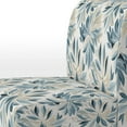 thumbnail image 4 of Designart "Patterns Of Tranquility II" Blue Floral Upholstered Accent Chair - Cottage Arm Chair For Bedroom, 4 of 7