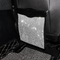 thumbnail image 4 of Leather Car Storage Bag - Hanging Folding Trash Can with Artificial Diamonds - Rear Shelf Box for Car Chairs, 4 of 14