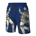 thumbnail image 5 of Naloa Disco party Astronaut Dancing Men's Beach Shorts, Surfing shorts, Swim trunks, Quick Dry Swim Trunks for Surfing Beach Fun - 3X-Large, 5 of 9