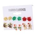 thumbnail image 4 of Holiday Earrings, Attractive Decorative Light Weight Christmas Earrings  For Parties, 4 of 8