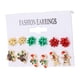 thumbnail image 5 of Pendientes De Vacaciones, Pendientes De Navidad 6 Pares Para Año Nuevo, 5 of 8