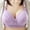 Purple, variant on ALLLIST Plus Size Bras for Women No Wire Lace Bralette Beige Solid Push up Full-Figure Ladies Bras Size L