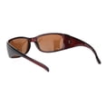 thumbnail image 2 of Womens Rhinestone Anti-glare Polarized Chic Narrow Rectangular Sunglasses All Brown, 2 of 4