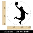 thumbnail image 2 of Basketball Player Slam Dunk Sports Rubber Stamp for Scrapbooking Crafting Stamping - Small 3/4 Inch, 2 of 7