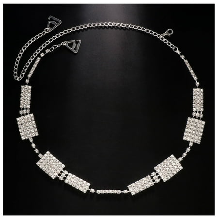 1Pair Bra Straps  Adjustable Luxury Rhinestone Strap Bra  Sparkly Crystal Invisible Shoulder Strap Non-Skid Bra Belt for Bra  Dress Accessories Jewelry  Shoulder Straps-silver