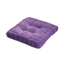 VOTRUDI Seat Cushion,Outdoor Chair Cushions,Solid Color Corduroy Chair Cushion,Thickened, Soft,Cotton Filled for Kitchen, Dining,Patio Chairs,Purple