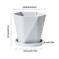 thumbnail image 2 of 1X Flower Pot,Balcony Household Plastic Flower Pot Resin Nordic Thicken Large Flower Pot Clearance Sale, 2 of 2