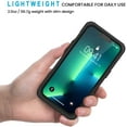 thumbnail image 2 of for iPhone 13 Pro Case, IP68 Waterproof Dustproof Shockproof Cases with Built-in Screen Protector, Full Body Protective Front and Back Cover for iPhone 13 Pro, 6.1 inch (Black), 2 of 15