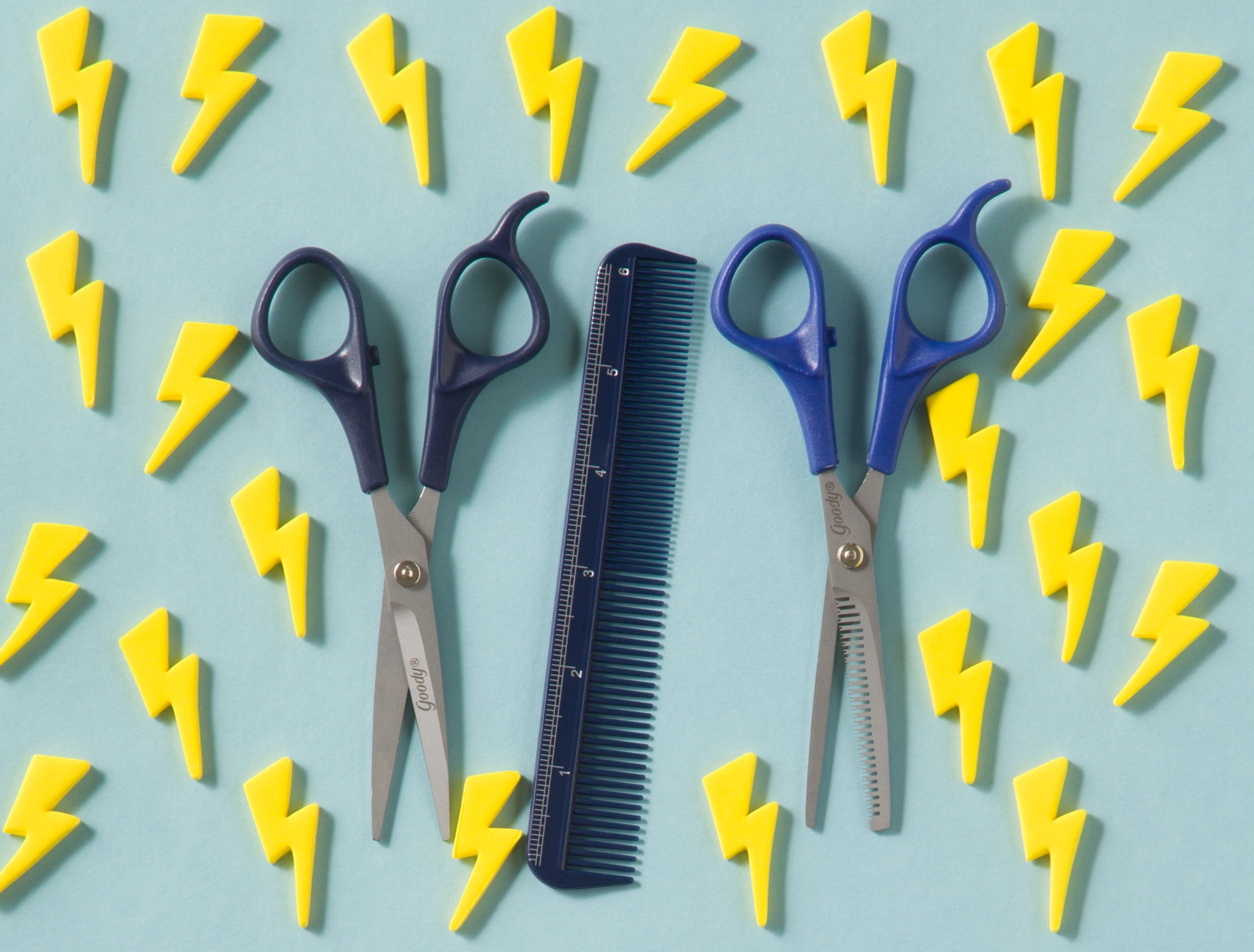 goody new style kit hair cutting shears thinning shears and comb 3 pieces