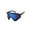 Blue, variant on FEISEDY Shield Oversized Wraparound Sunglasses 80s One Piece Outdoor Sport Glasses Visor for Men Women B2791