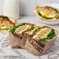 thumbnail image 4 of MYG 50pcs Food Wax Paper Baking Wrappers Oil Paper Packaging For Sandwich Bread Food, 4 of 9