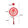thumbnail image 3 of Btomtd Clearance Chinese Lanterns Led Lunar New Year Chinese Knot Hanging Decor With Light Led Light Up Chinese Spring Festival Ornament For Home Wall Door Window Spring Festival Decorations, 3 of 7