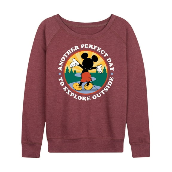 Mickey & Friends - Perfect Day Explore Outside - Women's Lightweight French Terry Long Sleeve Shirt