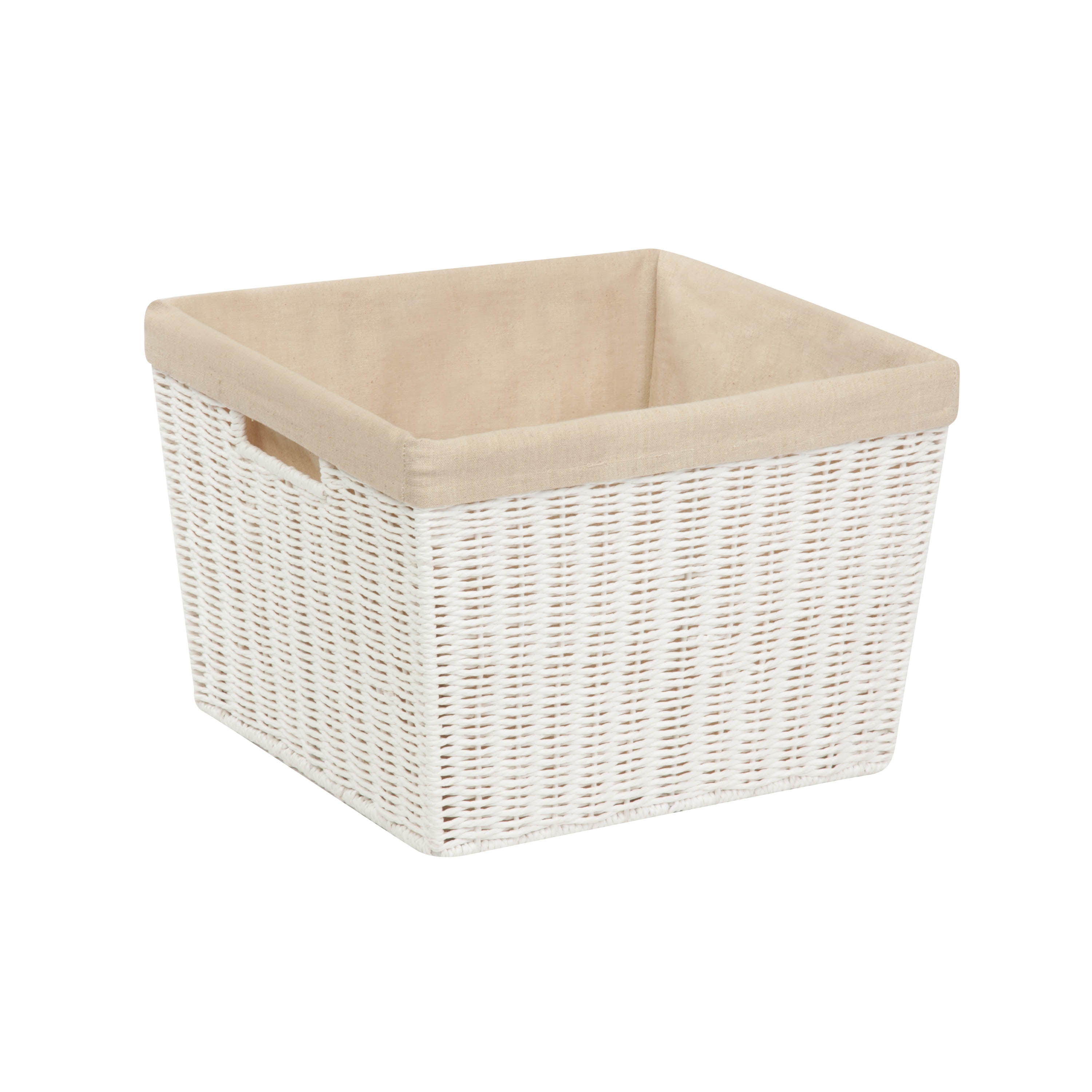 whitmor woven strap storage baskets
