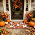 thumbnail image 4 of Sulaicai Cute Ghost Pumpkin Halloween Doormat, Non Slip Absorbent Washable Entrance Welcome Mat, Seasonal Holiday Decor Rug for Porch Kitchen Bathroom Bedroom Indoor Outdoor, 4 of 7