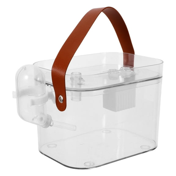 Hemoton  Hamster Cage Secure Enclosure Pet Carrier for Small Animals Travel