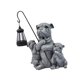 thumbnail image 3 of Estatua de resina con luz solar de perro de jardín creativo para decoración de exteriores en el patio. Estilo B, 3 of 9