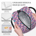 thumbnail image 5 of Vsdgher Insulated Lunch Bag Simple Bento Cooler Bag Lunch Tote Bag , Suitable for picnics, school, work (colorful Skull flower Print ), 5 of 5