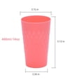 thumbnail image 3 of YOPTOP Reusable Plastic Cups Plastic Cups  Plastic Tumblers Set of 12/5  Unbreakable Plastic Drinking Glasses - Colorful Stackable Party Cups Set Random Color,5pcs,400ml, 3 of 9