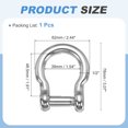thumbnail image 2 of Ganchos en D Uxcell, (1/2" 12mm, 1 Pcs), Gancho en arco de acero inoxidable 304, Mini gancho de alta resistencia, 2 of 7