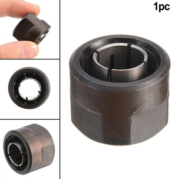 13MM Metal 1/2\\\" Collet Nut Plunge Router Parts for 3612 22.5*27mm Black